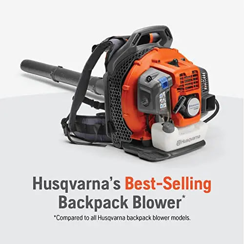 Husqvarna 150BT Backpack Leaf Blower – 51cc 2.16 HP Gas-Powered Unit with 765 CFM & 270 MPH Airflow