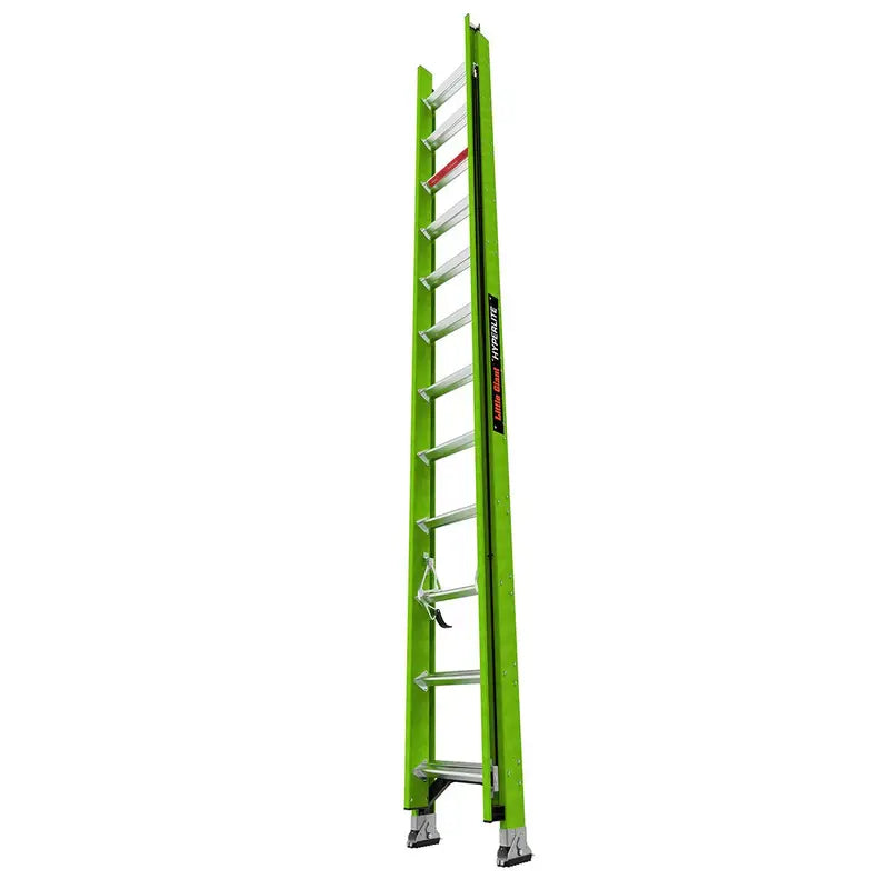 Little Giant HyperLite 24-Foot Fiberglass Extension Ladder – Lightweight, CSA-Approved, 300-Lb Load Capacity