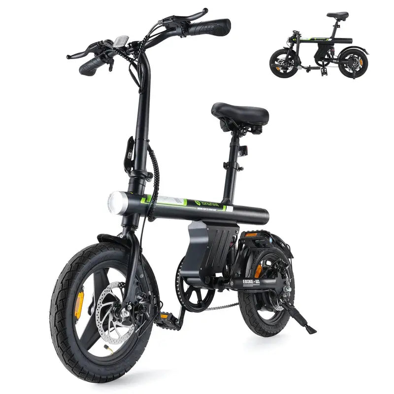 isinwheel U1 Electric Bike for Adults & Teens, 750W Motor, Foldable, 25-Mile Range, UL2849 Certified