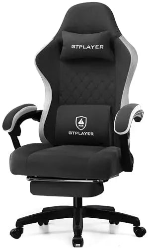 GTPLAYER Gaming Chair – Ergonomic, Breathable Fabric, Adjustable Armrests, Easy Assembly, Office & Home Use