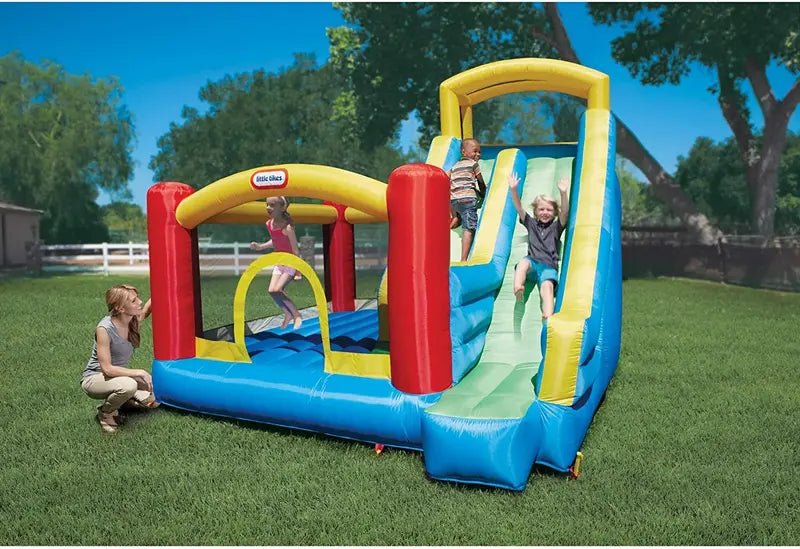 Little Tikes Giant Inflatable Slide & Bouncer Combo – Outdoor Play Center for Backyard Fun