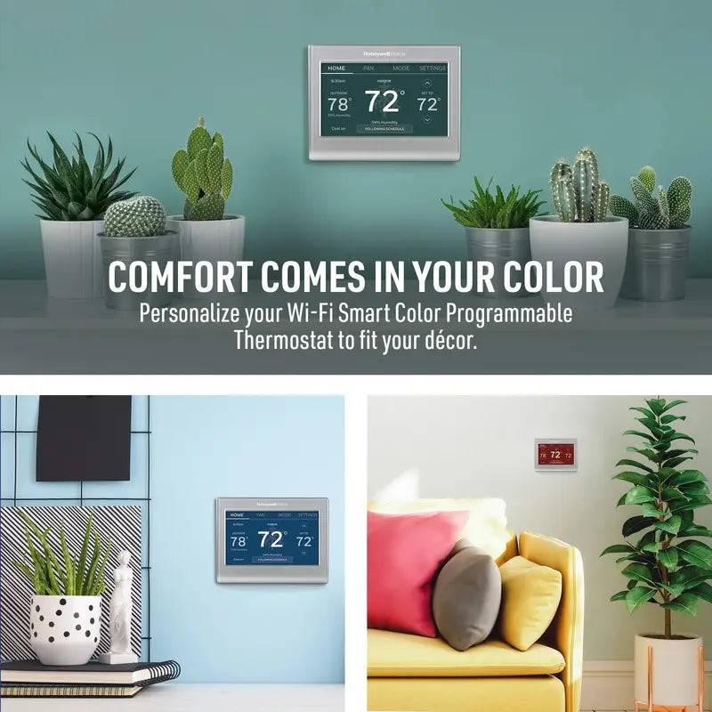 Honeywell Home Wi-Fi Smart Color Thermostat, Programmable, ENERGY STAR Certified, Alexa & Google Home Compatible