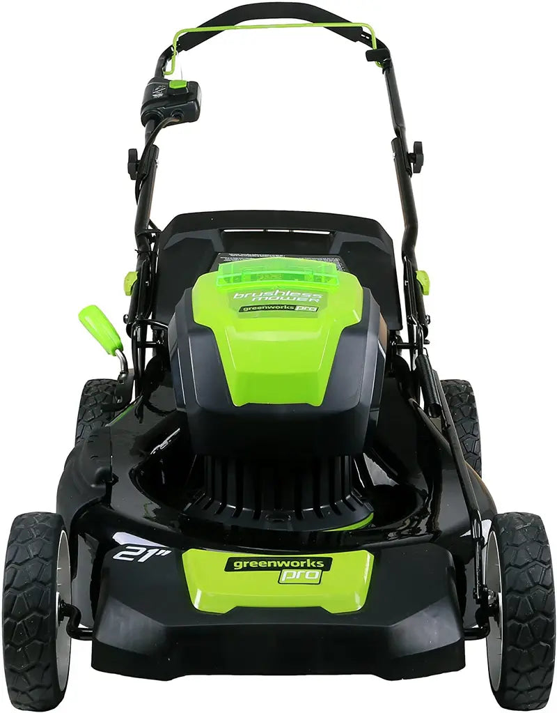 Greenworks GLM801601 80V 21-Inch Cordless Lawn Mower – Includes Two 2Ah Batteries & Charger
