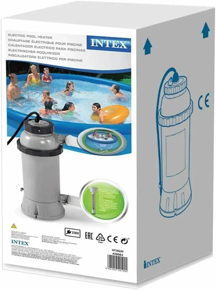 Intex 3000W Electric Pool Heater for Above-Ground Pools – Auto Shut-Off Safety Feature