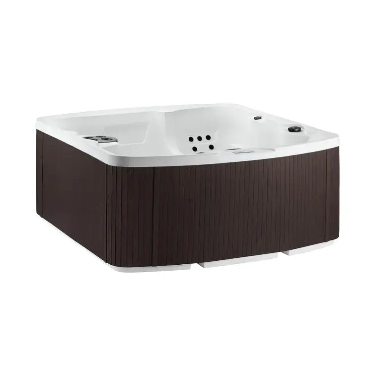 Lifesmart Plug-and-Play Hot Tub – 110V Rectangular 5-Person Spa with 23 Jets & Ozonator (Espresso Finish)