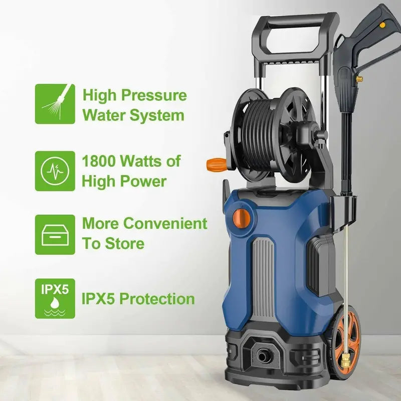 High-Performance Electric Pressure Washer – 3800 PSI / 2.8 GPM Cold Water Cleaning System