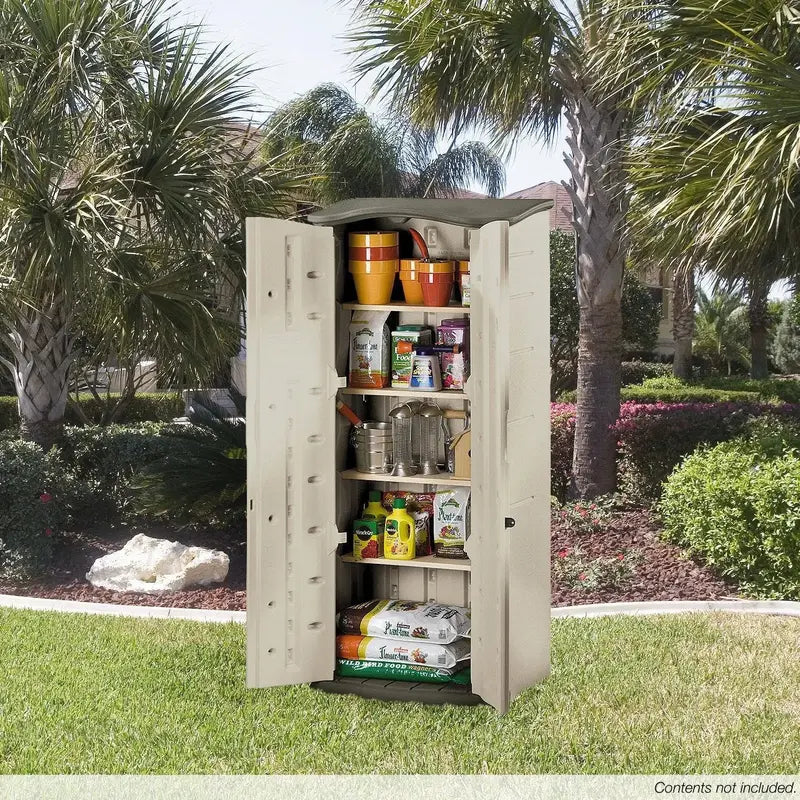 Rubbermaid Vertical Resin Outdoor Storage Shed – Weather-Resistant Design