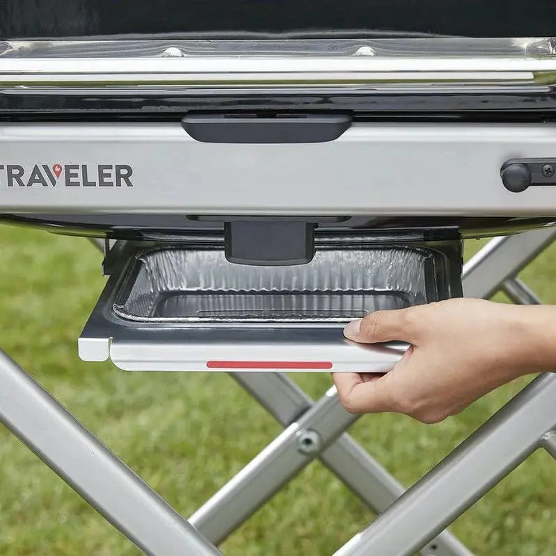 Weber Traveler Portable Propane Grill – Compact, Foldable Gas Grill for On-the-Go Cooking