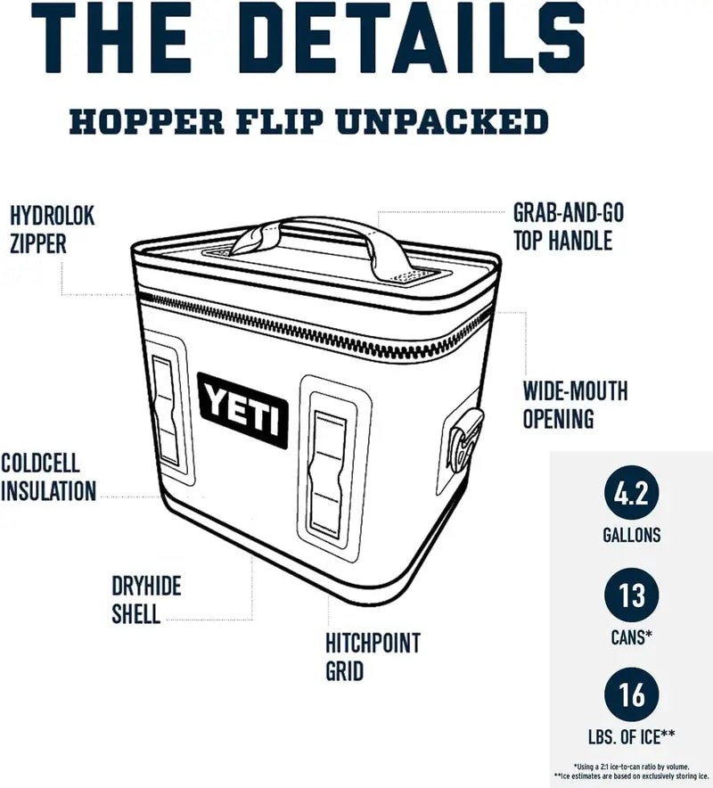 Hopper Flip 12-Can Portable Soft-Sided Cooler with Insulated Carry Strap