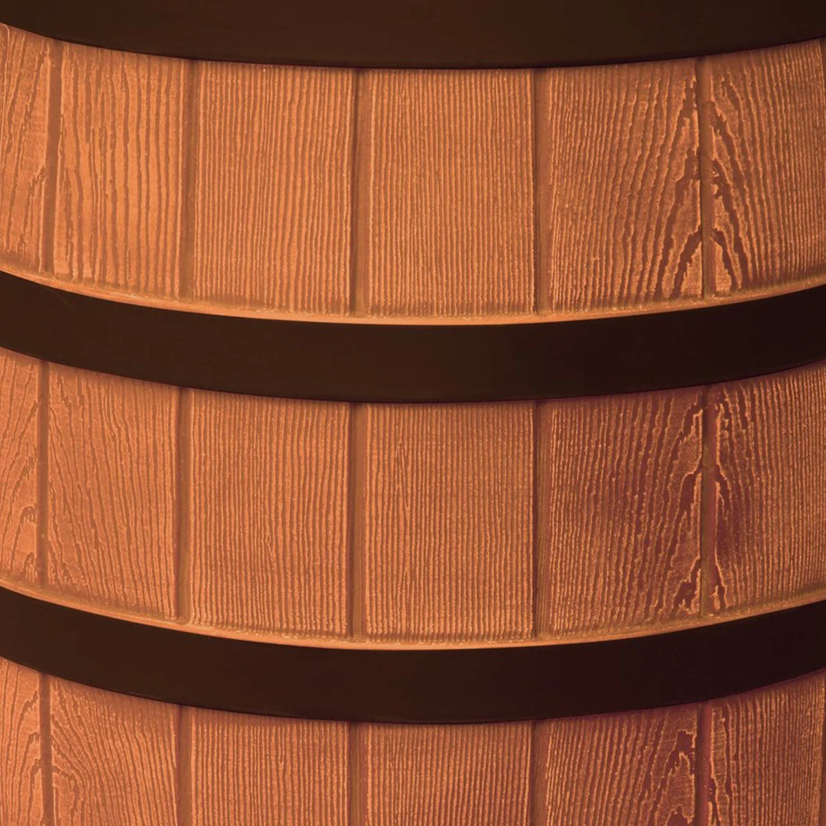 Good Ideas Rain Wizard Rain Collection Rain Barrel Darkened Ribs, Terra Cotta