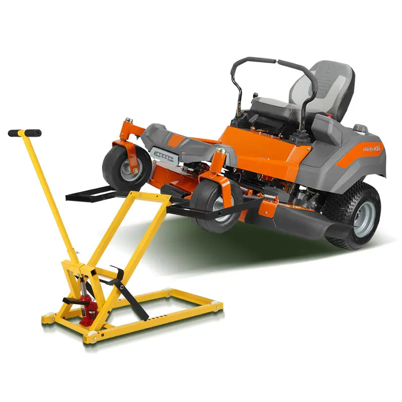 Hydraulic Lawn Mower Lift Stand – 26″ Wide, 500 LB Capacity, Solid Steel Frame for Riding Mowers & ATVs
