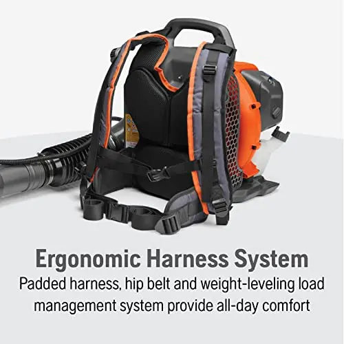 Husqvarna 150BT Backpack Leaf Blower – 51cc 2.16 HP Gas-Powered Unit with 765 CFM & 270 MPH Airflow