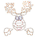 Holidynamics 30″ LED Peek-a-Boo Dancer Reindeer, Weather-Resistant Outdoor Christmas Display