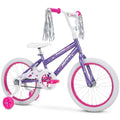 Huffy Sea Star 18-Inch Kids Bike – Purple, Single-Speed with Training Wheels, Ideal for Ages 4+