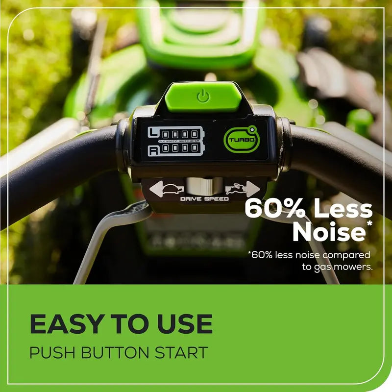 Greenworks 60V 21″ Self-Propelled Cordless Lawn Mower — Includes Two 4.0Ah Batteries & Dual-Port Charger