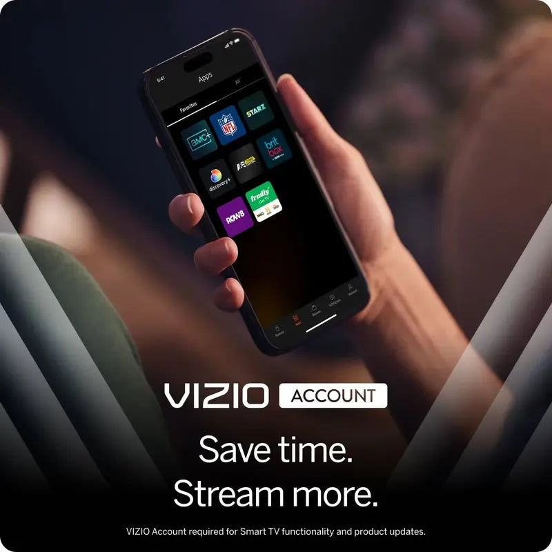 VIZIO V4K50M-08 50″ Class 4K UHD LED Smart TV – HDR10+, Roku OS, Slim Bezel Design
