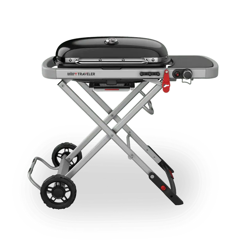 Weber Traveler Portable Propane Grill – Compact, Foldable Gas Grill for On-the-Go Cooking