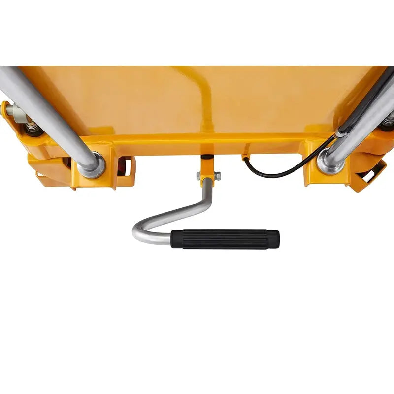 Industrial Scissor Lift Table – 350 kg Load Capacity, 130 cm Max Height, Dual-Stage Hydraulic System with Safety Locks & Caster Wheels