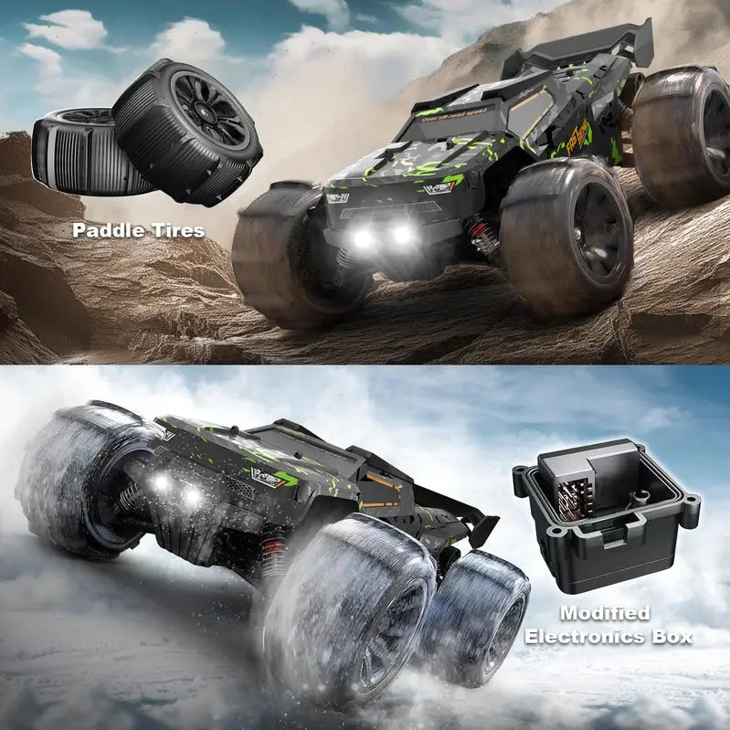 WIAORCHI 1/16 Scale Brushless RTR RC Car – 42 mph High-Speed Off-Road Vehicle with Dual Batteries