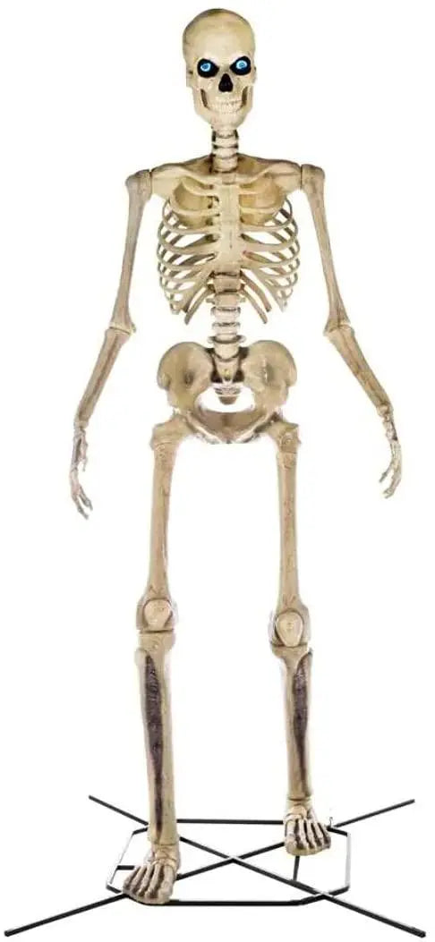 Home Accents 12 ft Giant Skeleton with LifeEyes, 95 lbs – Halloween Decoration