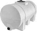 Horizontal Polyethylene Water Storage Tank – 550-Gallon Reservoir with Support Legs, USA-Made, Corrosion-Resistant